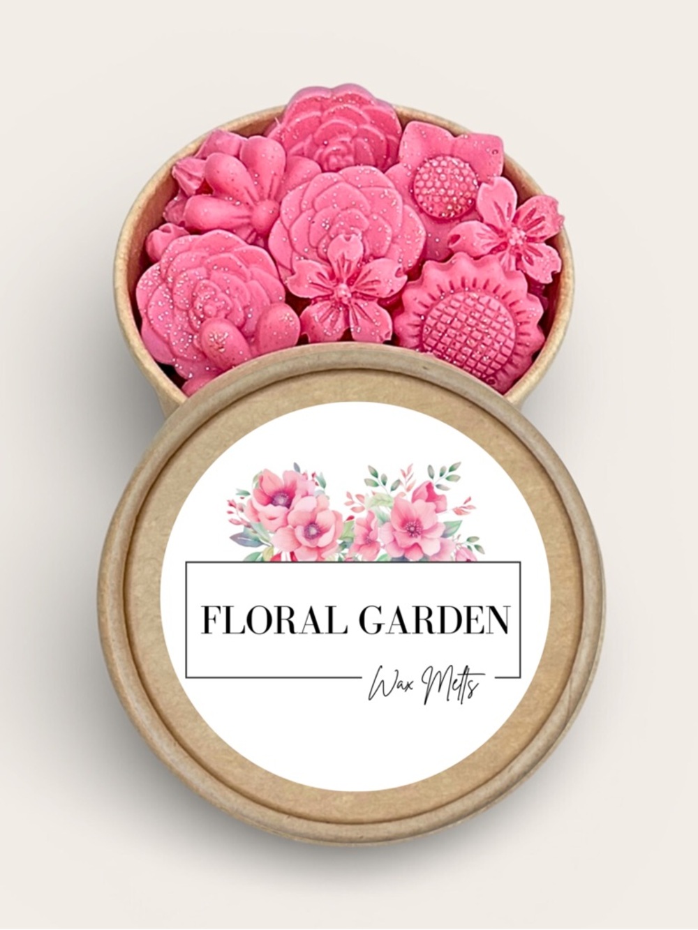 Floral Garden Soy Wax Melts 2.5oz Jar Highly Scented Home Fragrance Aromatherapy